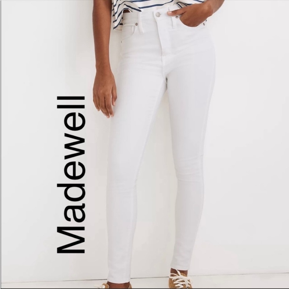 Madewell high rise white skinny jeans NEW size 24